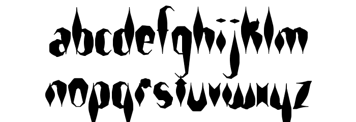 Quill Experimental S BRK Font LOWERCASE