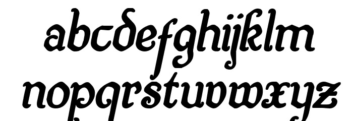 Quill Sword Bold Italic Font LOWERCASE