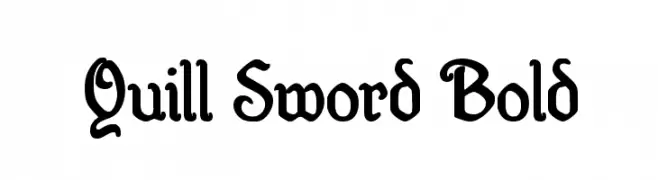 Quill Sword Bold  font caratteri gratis