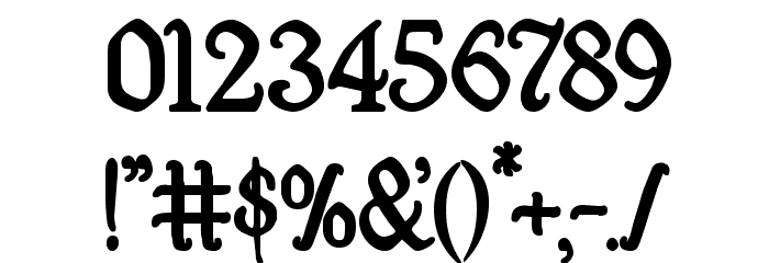 Quill Sword Bold Font OTHER CHARS