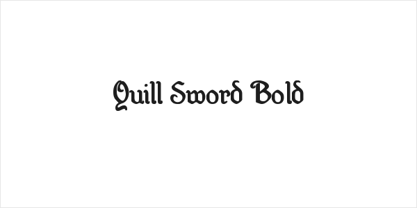 Quill Sword Bold Logo
