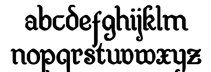 Quill Sword Bold Font LOWERCASE