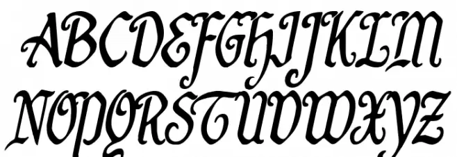 Quill Sword Condensed Italic Fuentes MAYÚSCULAS