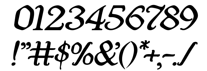 Quill Sword Expanded Italic Font OTHER CHARS