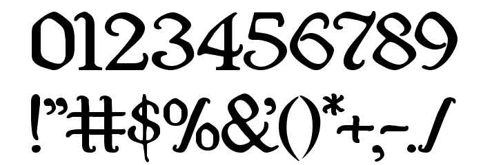Quill Sword Expanded Font OTHER CHARS