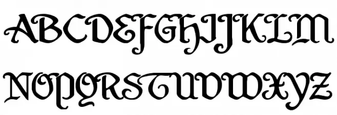 Quill Sword Expanded Шрифта ВЕРХНИЙ