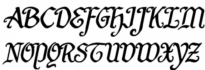 Quill Sword Italic Шрифта ВЕРХНИЙ