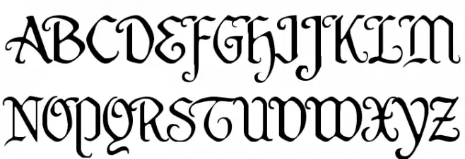 Quill Sword Light Шрифта ВЕРХНИЙ