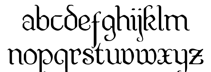 Quill Sword Light Font LOWERCASE
