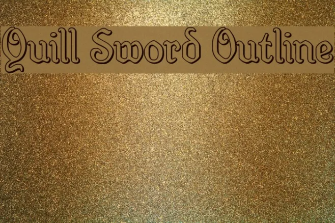 Quill Sword Outline Example 2