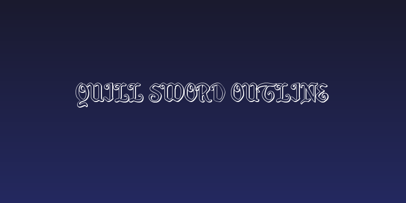 Quill Sword Outline Social Header
