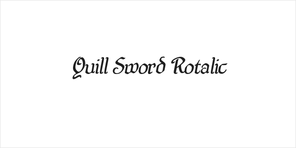 Quill Sword Rotalic Logo