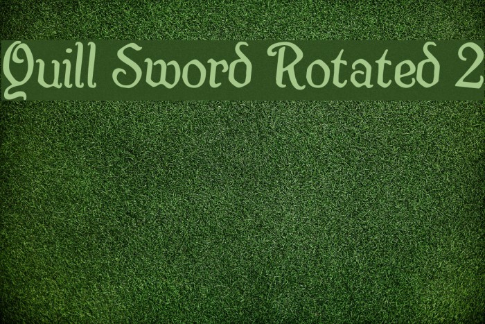Quill Sword Rotated 2 Font examples