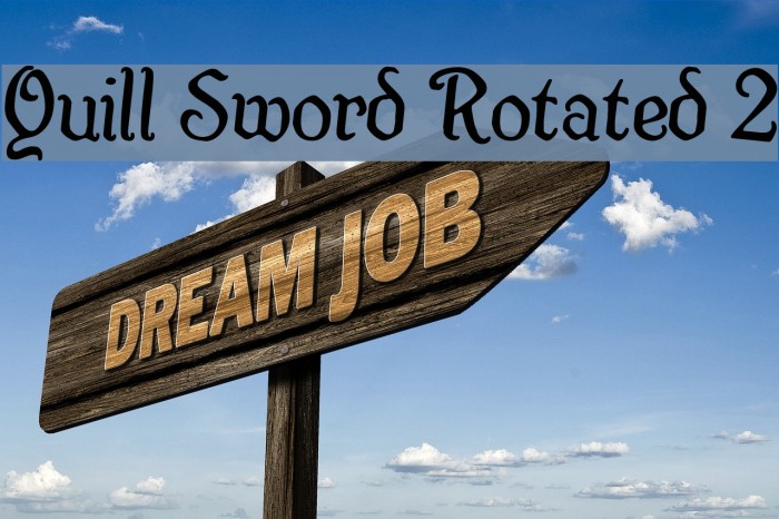 Quill Sword Rotated 2 Font examples