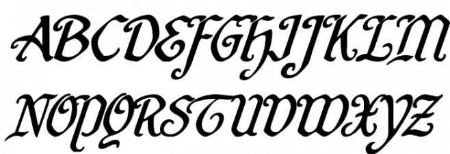 Quill Sword Super-Italic Fonte MAIÚSCULAS