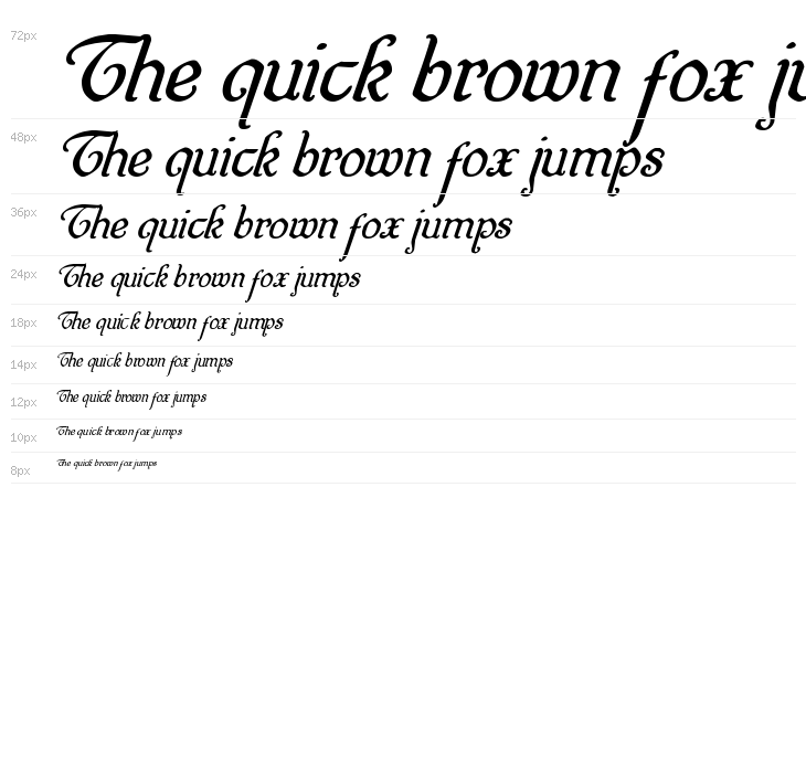 Quill Sword Super-Italic Waterfall