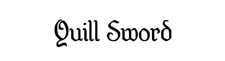 Quill Sword  免费字体下载