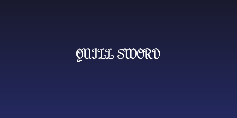 Quill Sword Social Header