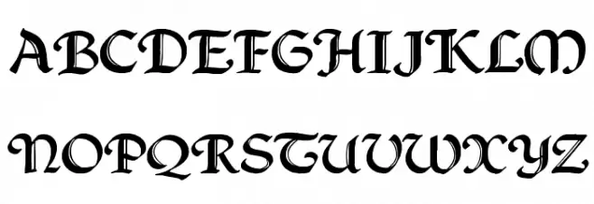 QuillCapitals Шрифта ВЕРХНИЙ