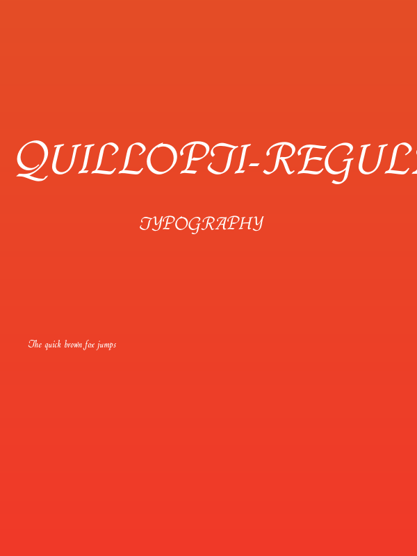 QuillOpti-Regular Poster
