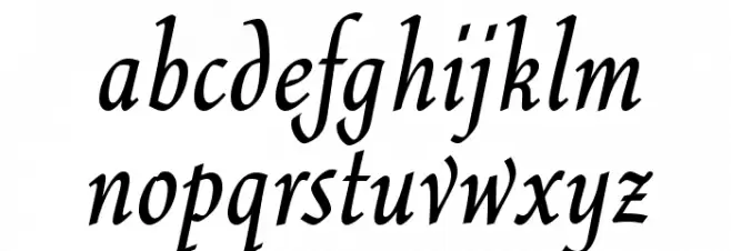 QuillOpti-Regular フォント 小文字
