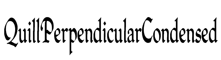 QuillPerpendicularCondensed  नि: शुल्क फ़ॉन्ट्स डाउनलोड