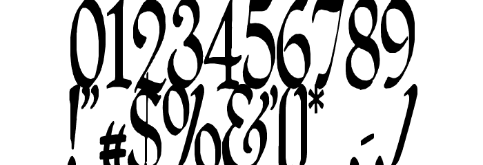 QuillPerpendicularCondensed Font OTHER CHARS