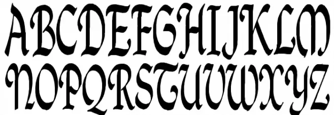 QuillPerpendicularCondensed Шрифта ВЕРХНИЙ