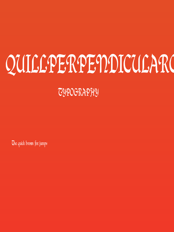 QuillPerpendicularCondensed Poster