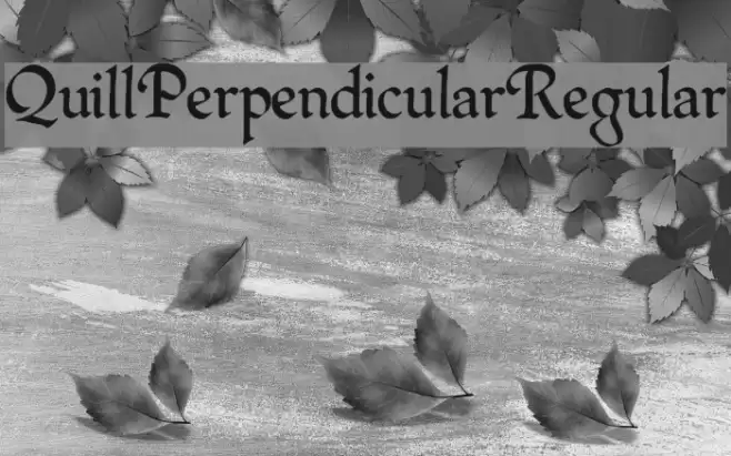 QuillPerpendicularRegular Fuentes examples