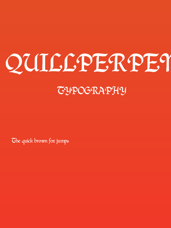 QuillPerpendicularRegular Poster