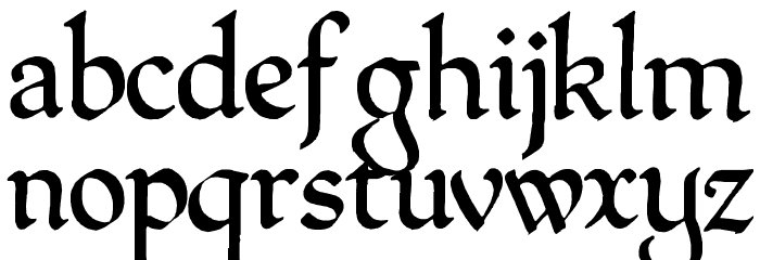 QuillPerpendicularRegular Schriftart Kleinbuchstaben