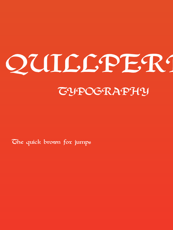 QuillPerpendicularWide Poster