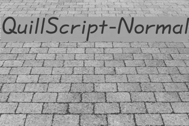 QuillScript-Normal Font examples