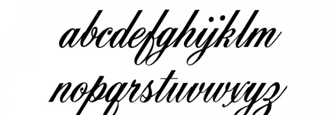Quill Font LOWERCASE