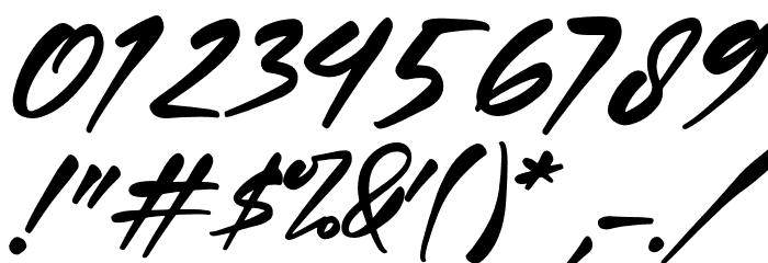 Quillajas Script Italic Шрифта ДРУГИЕ символов