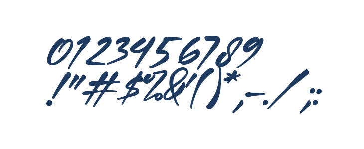 Quillajas Script Oblique Other Characters