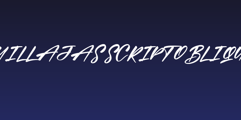 Quillajas Script Oblique Social Header