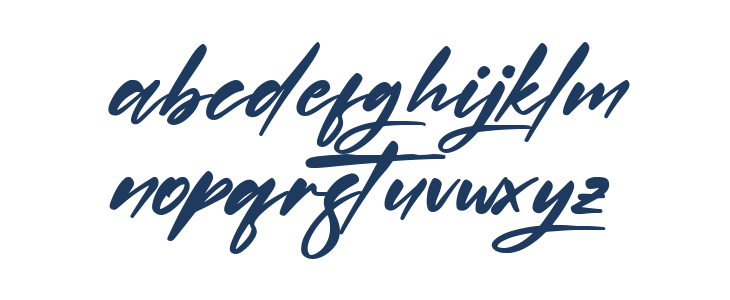 Quillajas Script Oblique Lowercase