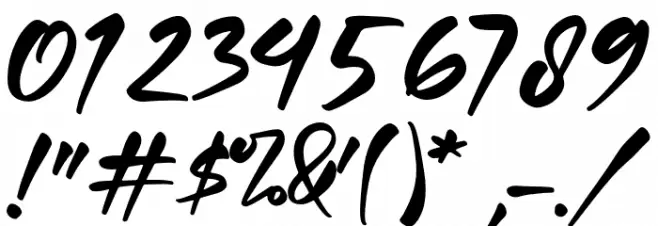 QuillajasScript Font Alte caractere