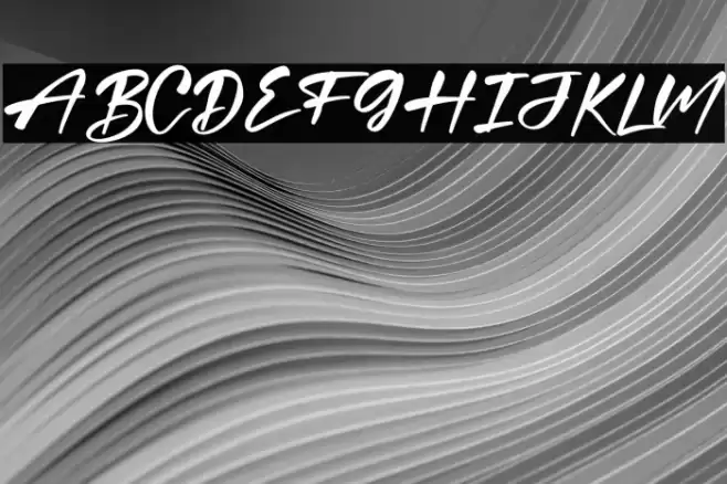 QuillajasScript Font examples