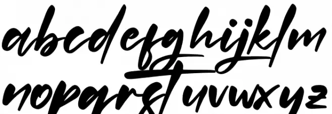 QuillajasScript Font Litere mici