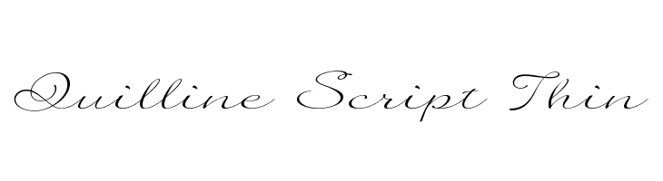 Quilline Script Thin Font