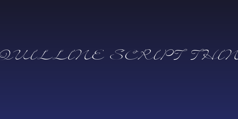 Quilline Script Thin Social Header