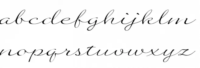 Quilline Script Thin फ़ॉन्ट लोअरकेस