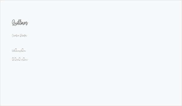 Quillines Business Card