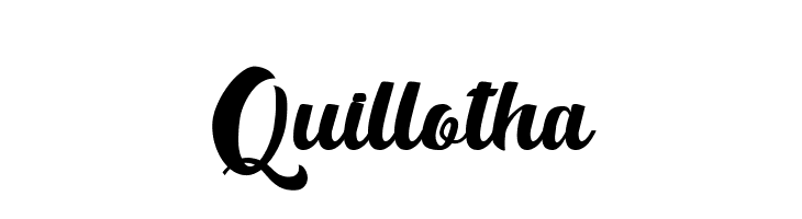 Quillotha  नि: शुल्क फ़ॉन्ट्स डाउनलोड