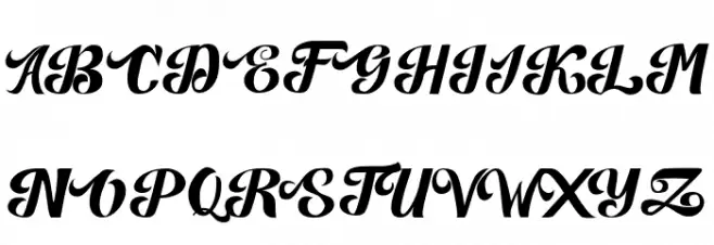 Quillotha 字体 大写