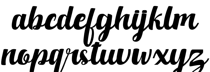 Quillotha Font LOWERCASE