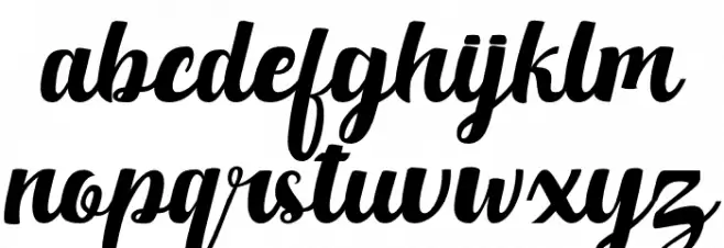 Quillotha Font LOWERCASE